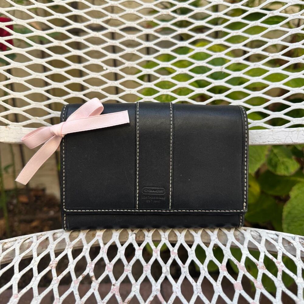 Coach Black Leather Wallet